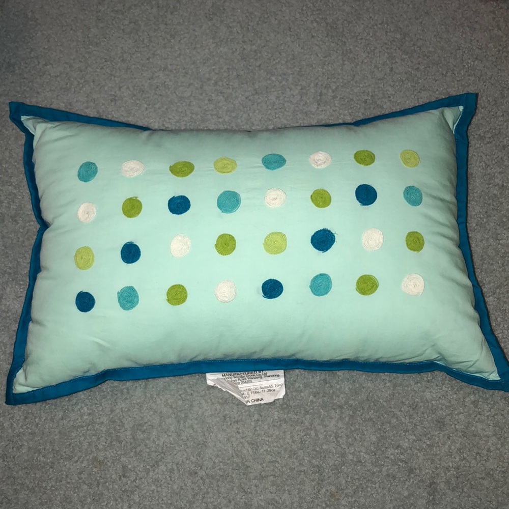 Blue and Green Decorative Pillow